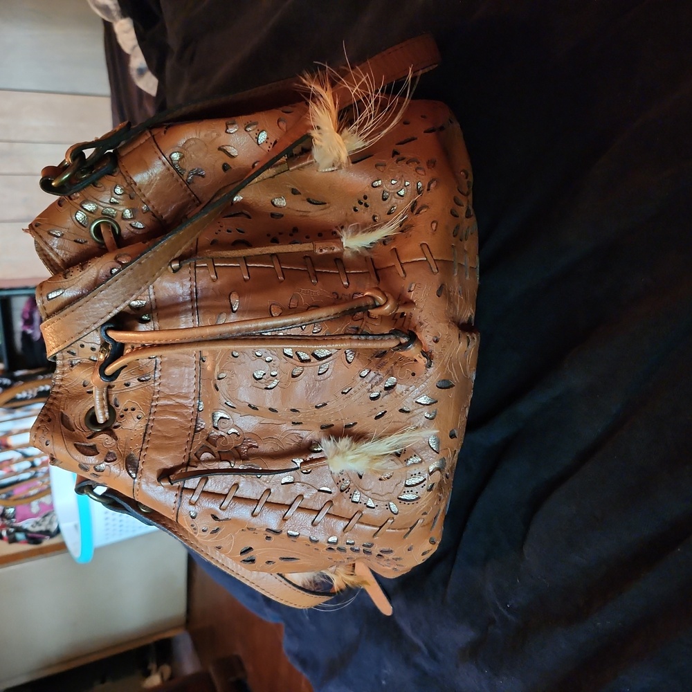 Brown Leather Shoulder Bag